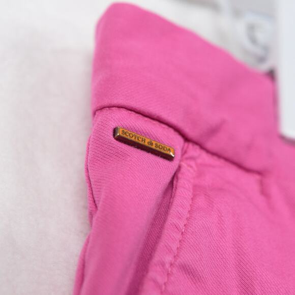 SCOTCH & SODA Stuart 9" Chino Shorts Organic Cotton Preppy Golf Pink Mens Sz 34 - Picture 3 of 11